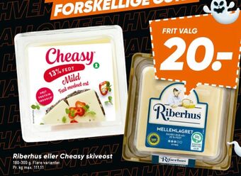 Bilka Riberhus skiveost danbo mellemlagret tilbud