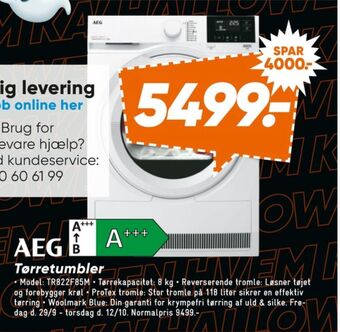 Aeg tørretumbler
