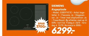 Bilka Siemens indbygningskogeplade tilbud