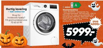 Bilka Bosch vaskemaskine tilbud