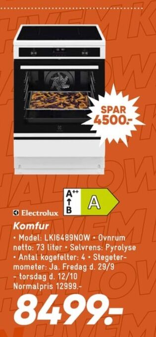 Bilka Electrolux komfur tilbud