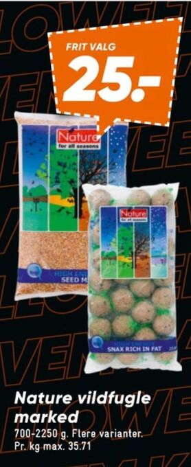 Bilka Nature fuglefoder tilbud