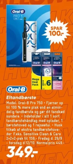 Bilka Braun oral-b eltandbørste tilbud