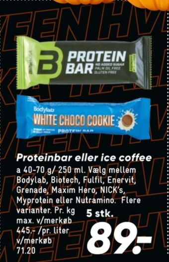Bilka Bodylab energibar tilbud