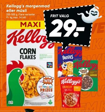 Bilka Kelloggs müsli tilbud