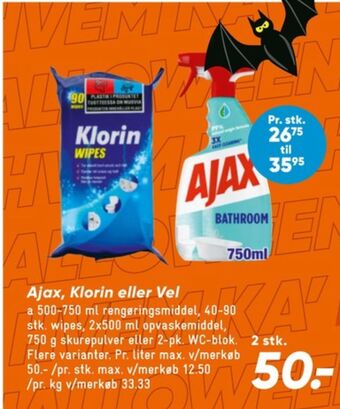 Klorin wipes