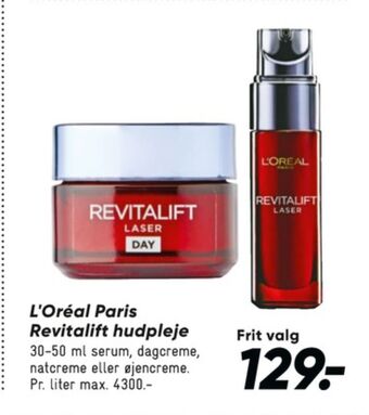 Bilka Revitalift creme tilbud
