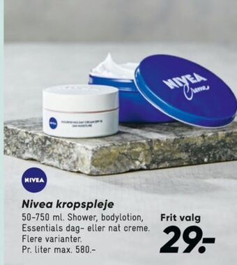 Bilka Nivea creme tilbud