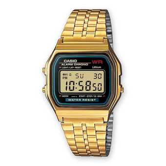 Unisex ur casio a159wgea-1ef gylden