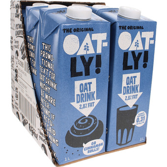 Motatos Oatly - oatly havredrik 2,8% 1l 6-pak tilbud