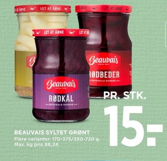 MENY BEAUVAIS SYLTET GRØNT tilbud