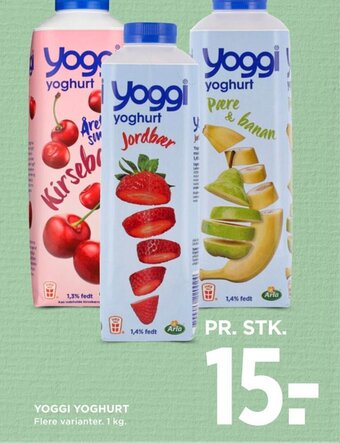 MENY YOGGI YOGHURT tilbud