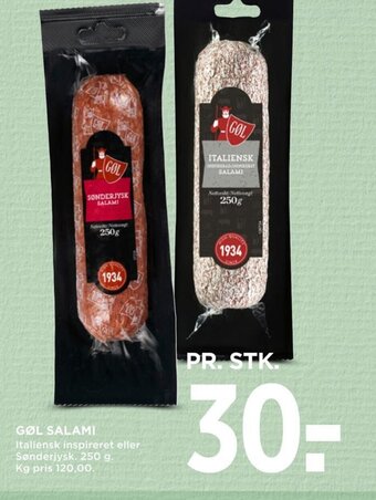 MENY GØL SALAMI tilbud