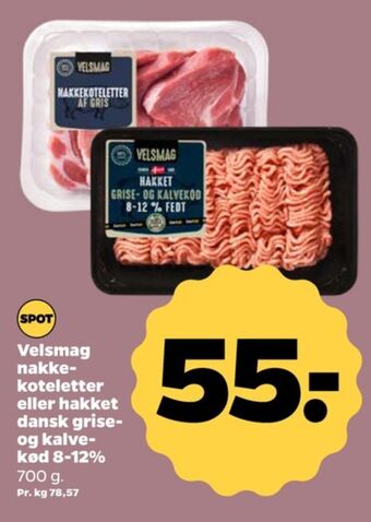 Netto Velsmag nakkekoteletter tilbud