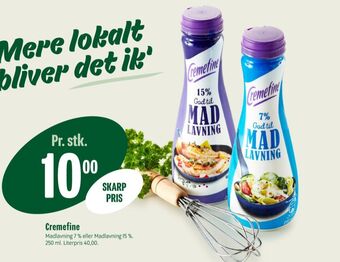 Min Købmand Cremefine madlavningsfløde 7 % tilbud