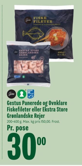 Min Købmand Gestus rejer tilbud