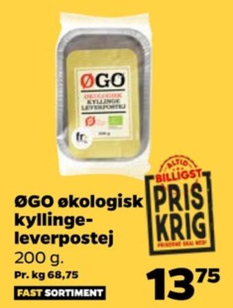Øgo kyllingeleverpostej