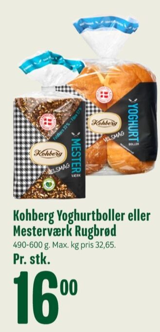 Min Købmand Kohberg yoghurtboller tilbud