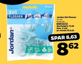 Netto Jordan tandstikker tilbud