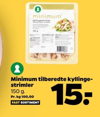 Netto Minimum kyllingestrimler tilbud