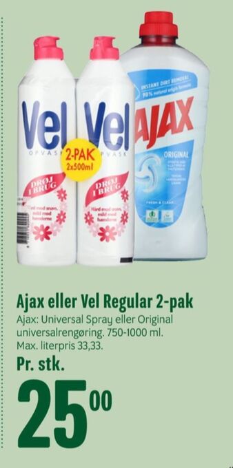 Min Købmand Vel opvaskemiddel tilbud