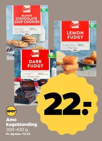 Netto Amo lemon fudgy kageblanding tilbud