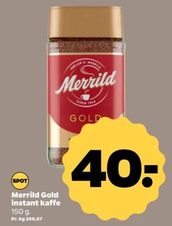 Netto Gold instant kaffe tilbud