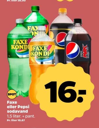 Netto Faxe kondi sportssodavand tilbud