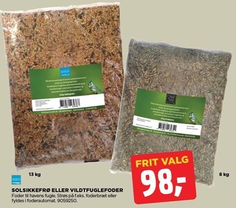 jem & fix Solsikkefrø eller vildtfuglefoder tilbud