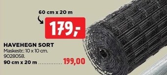 jem & fix Havehegn sort tilbud