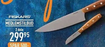Fiskars norr knivsæt 2 dele