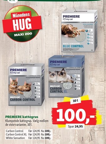 Maxi Zoo Premiere kattegrus tilbud
