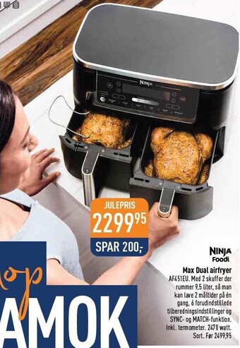 Imerco Ninja foodi max dual airfryer tilbud