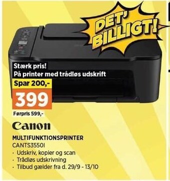 Power Canon multifunktionsprinter tilbud