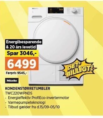 Power Miele kondenstørretumbler tilbud