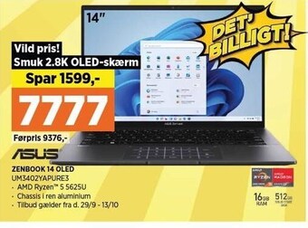Power Asus zenbook 14 oled tilbud