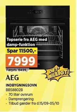 Power Aeg indbygningsovn tilbud