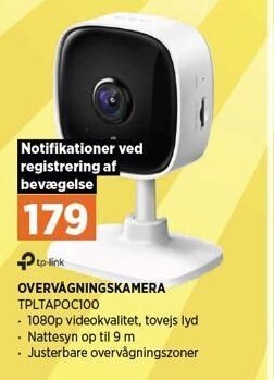 Power Tp-link overvågningskamera tilbud