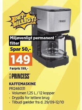 Princess kaffemaskine