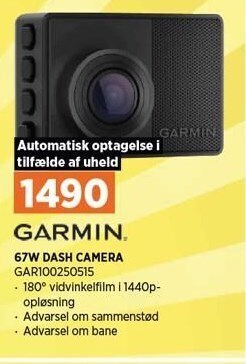 Garmin 67w dash camera