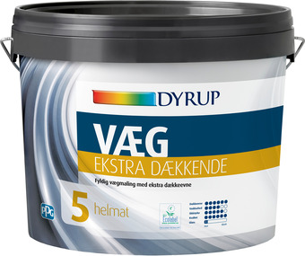 Johannes Fog Dyrup væg 05 ekstra dækkende hvid 4,50l tilbud
