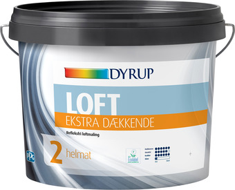 Johannes Fog Dyrup loft 02 ekstra dækkende hvid 9l tilbud