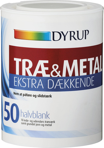 Johannes Fog Dyrup træ og metal 50 0,75l ekstra dækkende sort tilbud