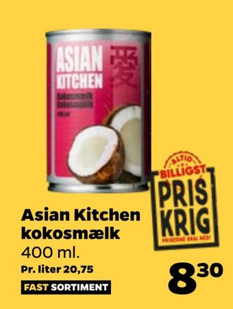 Netto Asian kitchen kokosmælk tilbud