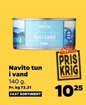 Netto Navito tun i vand tilbud
