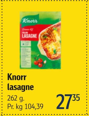 Føtex Knorr lasagne tilbud
