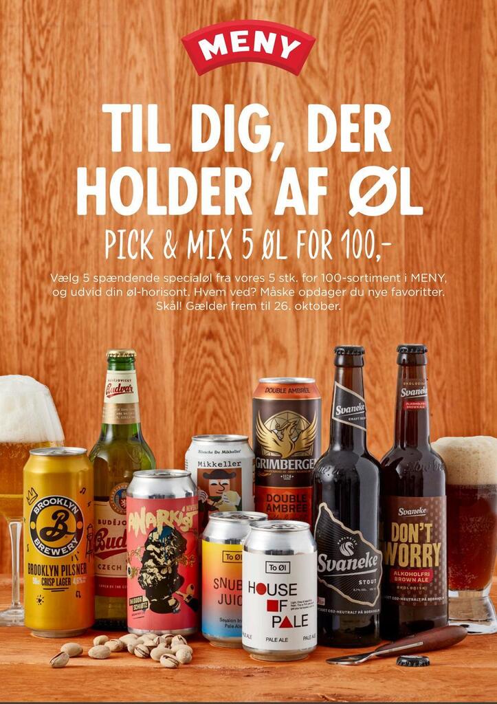 Til dig, der holder af øl tilbud hos MENY