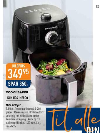 Imerco Mini airfryer tilbud