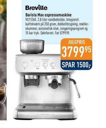 Imerco Barista max espressomaskine tilbud