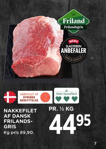 MENY Nakkefilet af dansk frilands- gris tilbud